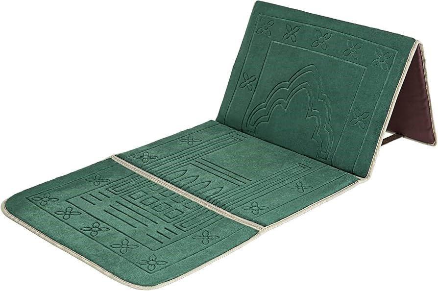 Foldable Backrest Prayer Mat Jaynamaz