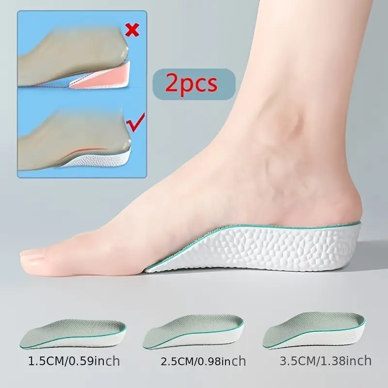 [২ - জোড়া 4 pcs ]- Arch Support Height Increase Insoles (1.5 inch)